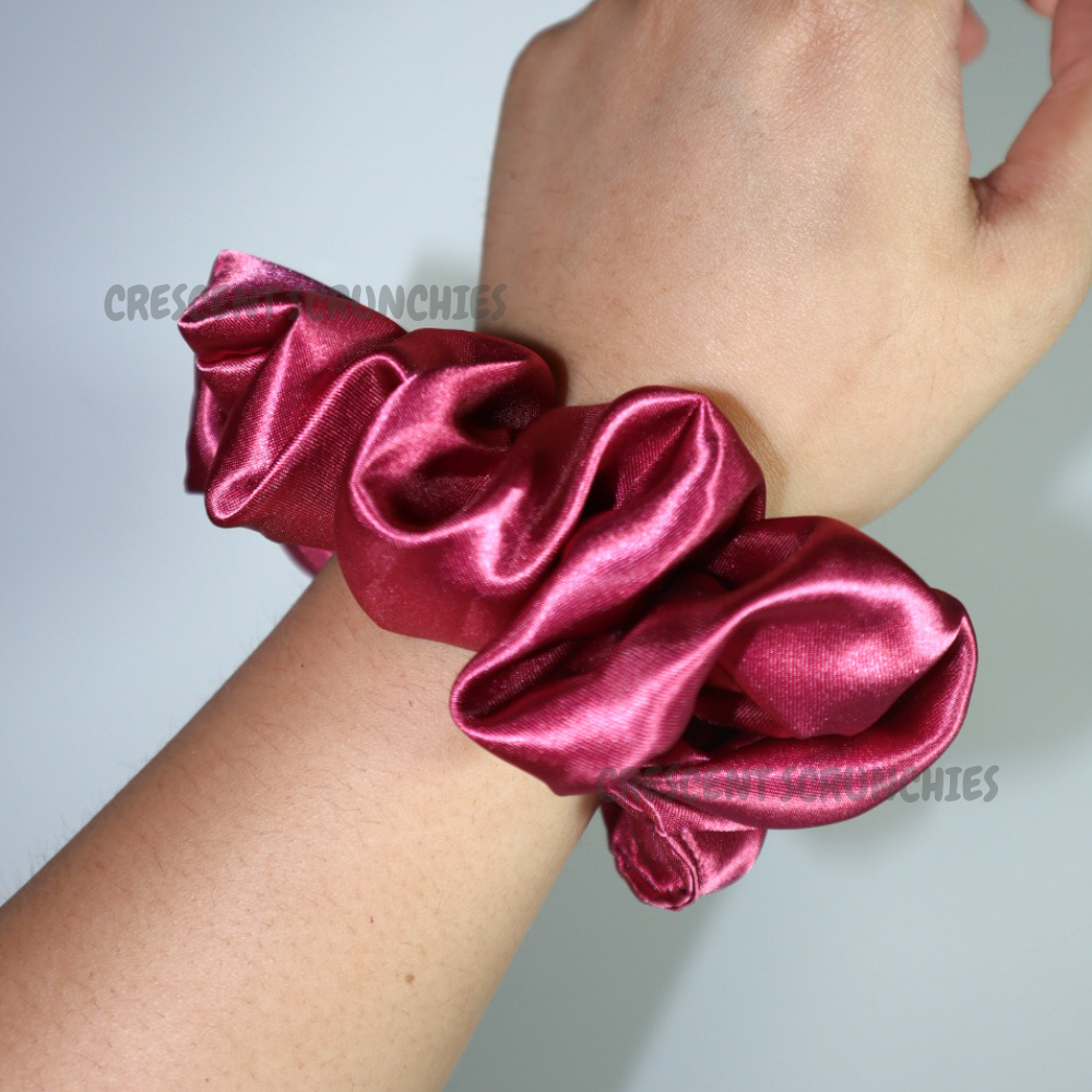 Mulberry Satin Deluxe Scrunchie