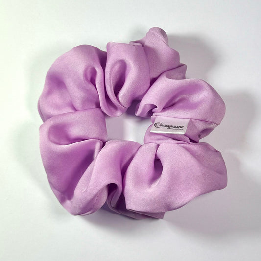 Purple Scrunchie Habutae Satin