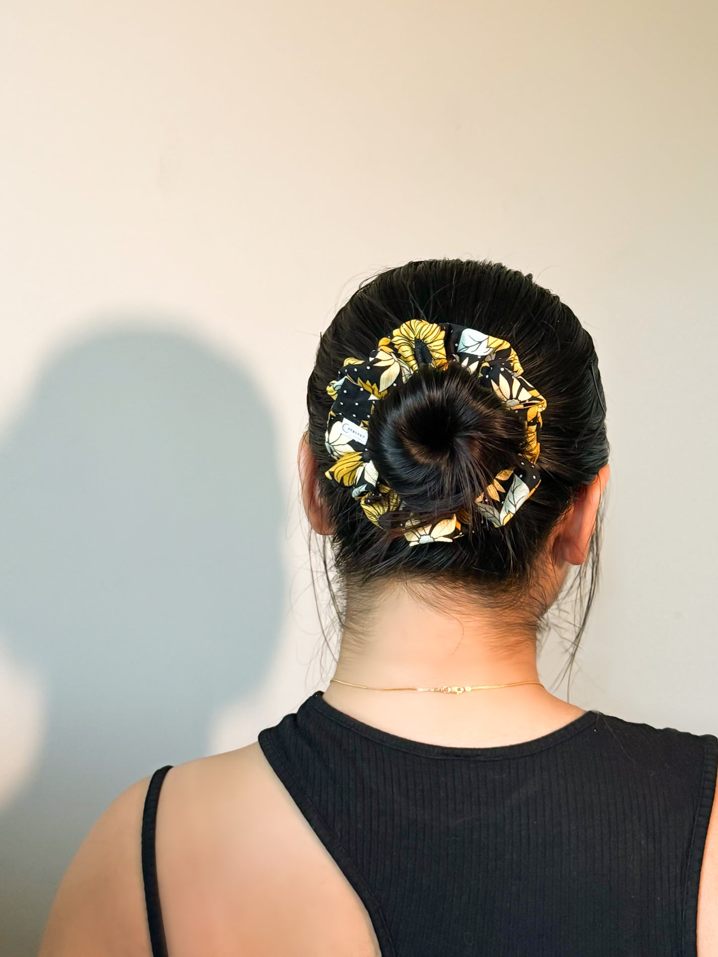 Starry Sunflower Scrunchie