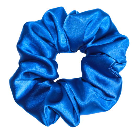 Royal Blue Satin Deluxe Scrunchie